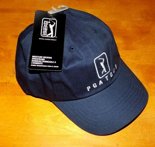 PGA TOUR GOLFER GOLFING GOLF Hat Collectible Navy Blue Strapback Golfer Cap NEW - 第 1/5 張圖片