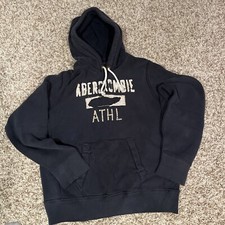 VINTAGE ABERCROMBIE AND FITCH MENS HOODED SWEATSHIRT HOODIE XL OLD SCHOOL