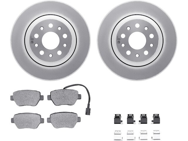 Rear Brake Pad and Rotor Kit 41QVZT63 for Maserati Ghibli 2014 2015 2016
