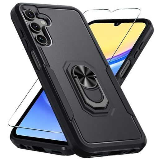 Janmitta for Samsung Galaxy A15 5G Case with Samsung A15(6.5 Inch) Black Matte