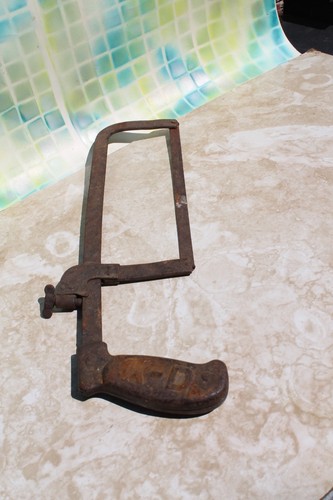 VTG Metal Kay-Dee Mfg. Co. Convertible Hack Saw Frame Embossed K-D Lancaster, PA - Picture 6 of 9