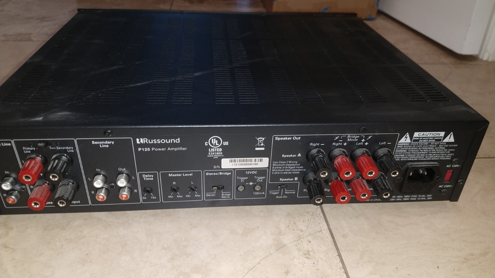 Russound P125 125 watt per channel 250W 2Channel Dual Source