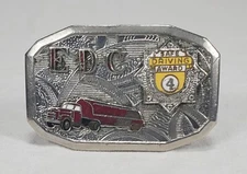 Vintage Hook-Fast Belt Buckle - E.D.C. Trucking 4 Year Safe Driving Award