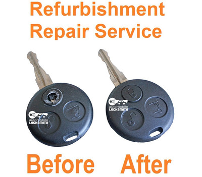 For Smart Roadster Fortwo Forfour Passion 3 Button Remote Key Repair Service Fix