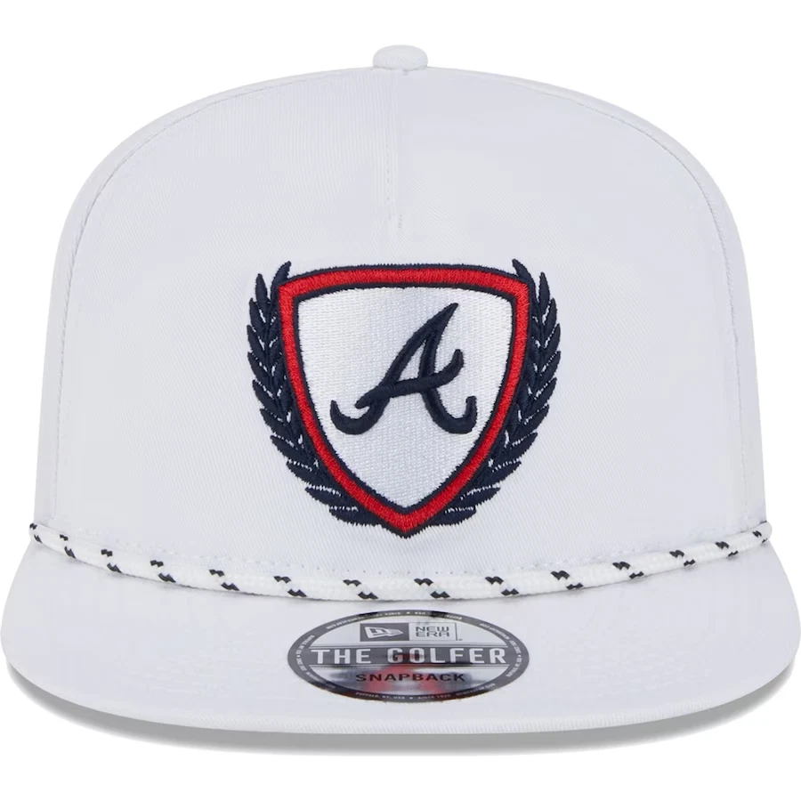 Atlanta Braves New Era Golfer Tee 9FIFTY Snapback Hat Men s 2023