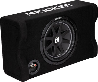 KICKER 48CDF104 CAR/TRUCK 10'' COMP DOWN-FIRING SINGLE SUBWOOFER ENCLOSURE 4-OHM