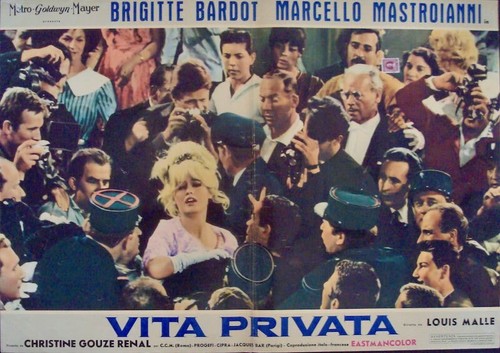 VIE PRIVEE A VERY PRIVATE AFFAIR Italian fotobusta movie poster 2 BARDOT MALLE