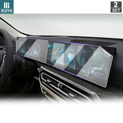 RUIYA Car Touch Screen Protector 4 PCS PET Film 12.3'' For 2023-2025 BMW 3 Series