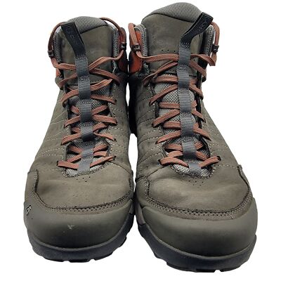 Oboz Sypes Mens 12 Gray Hiking Boots Mid Leather B-Dry 