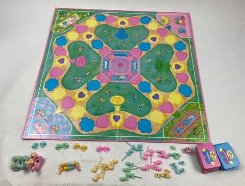 Polly Pocket Party Board Game 1994 VTG RoseArt Missing Pieces Selling for Parts