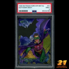 1995 Matman Forever Metal Gotham's Best Mint 9 PSA