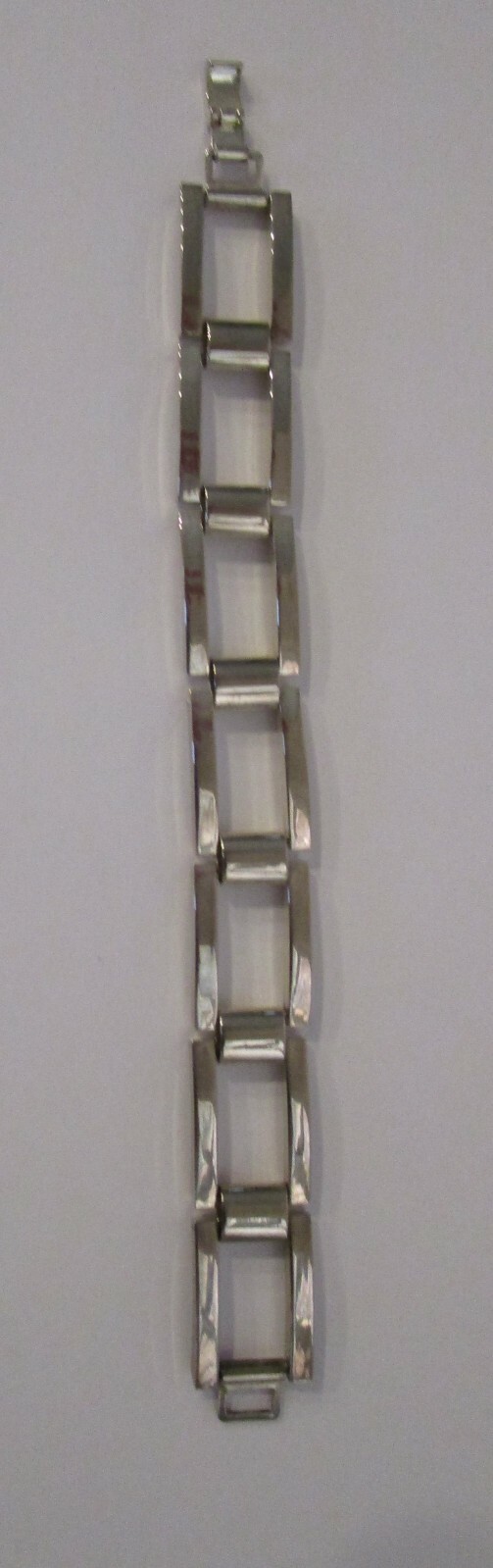 Rectangular  Open Boxes 925 Silver Bracelet 1.1 oz - image 4