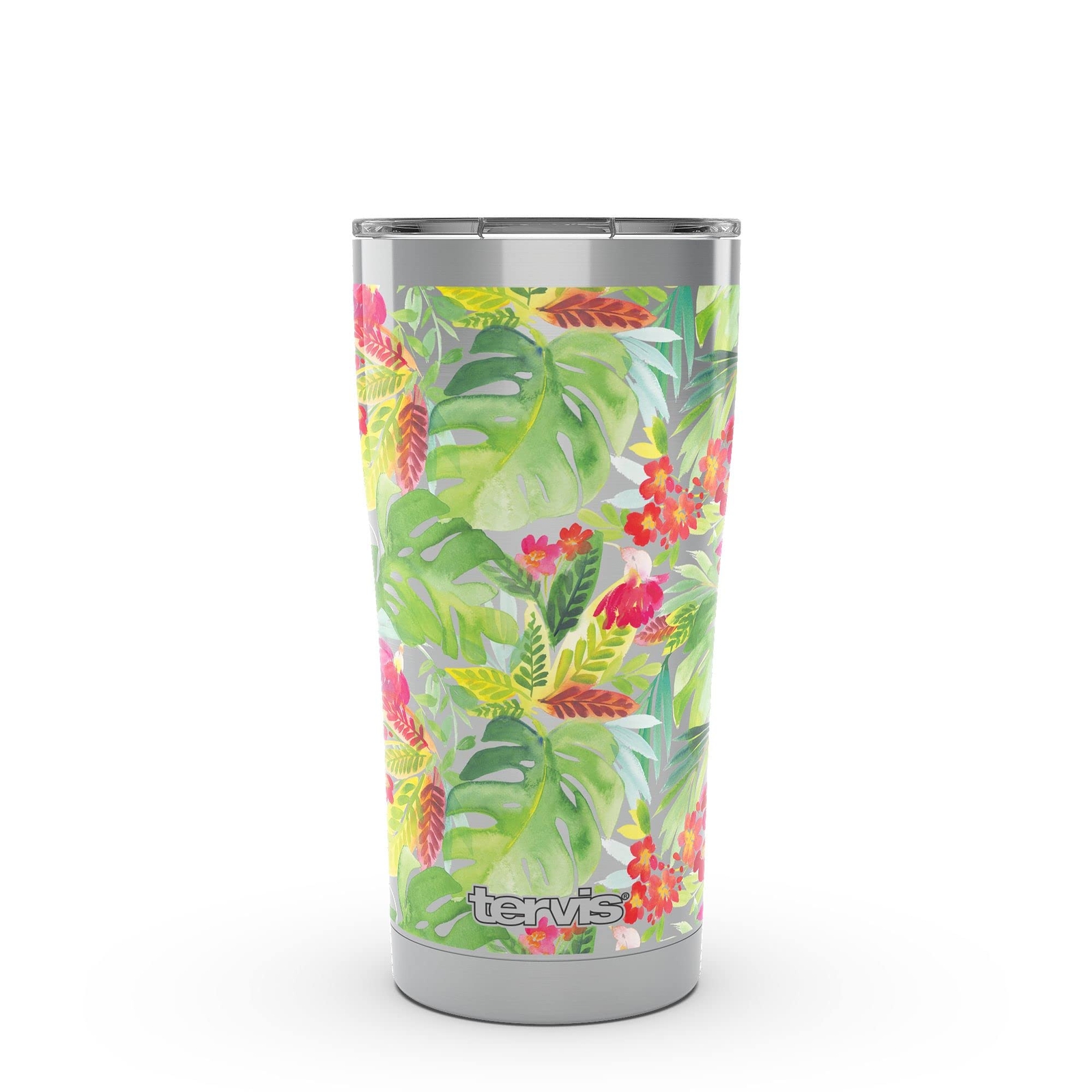 Yao Cheng - Tropical Bloom Triple Walled Insulated Tumbler Cup Keeps Drinks C...