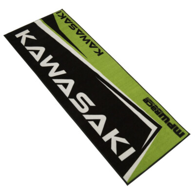 MPW Race Dept Rutschfeste 200x75cm Motorradgarage Werkstattmatte Kawasaki Grün