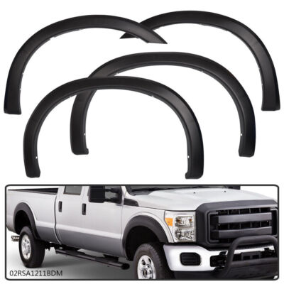 [4PCS] FIT FOR 99-07 FORD F250 F350 SUPER DUTY FACTORY STYLE WHEEL FENDER FLARES