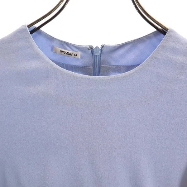 MIU MIU MIUMIU made in Italy manica corta francese pezzo unico 44 blu donna