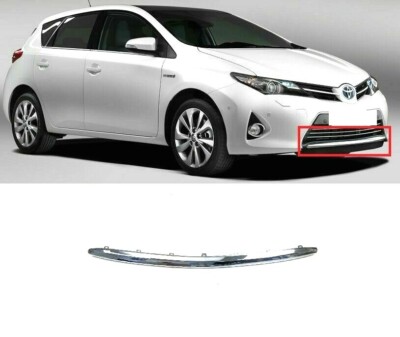 TOYOTA AURIS FRONT BUMPER LOWER CHROME TRIM STRIPE 5211202040 FOR