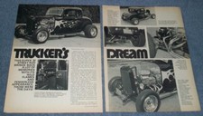 1932 Ford 5-window Highboy Coupe Vintage Hot Rod Article Truckers Dream