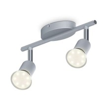 LED Deckenleuchte Deckenstrahlers 2-flammig Spot Lampe Schwenkbar GU10 Metall