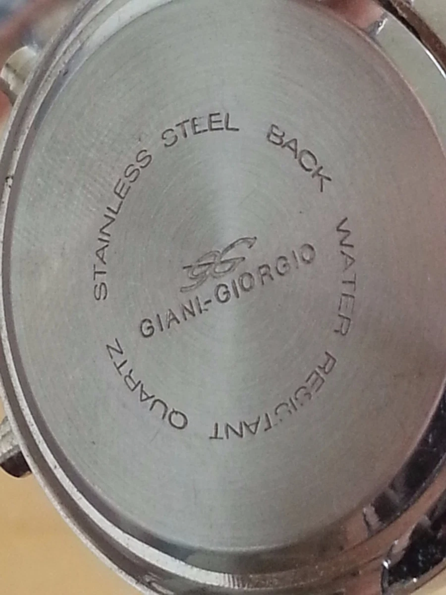 GIANI-GIORGIO QUARTZ WATCH Stainless Steel, back water Resistant