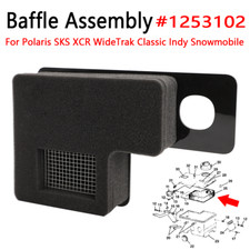 For Polaris #1253102 Baffle Assembly 92-16 Sport Classic WideTrak Trail XCR Indy