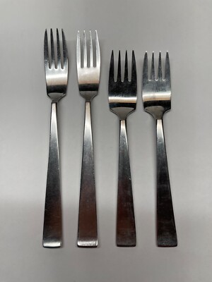4pc Sola Cora Stainless Holland Flatware: 2 Forks + 2 Salad Forks