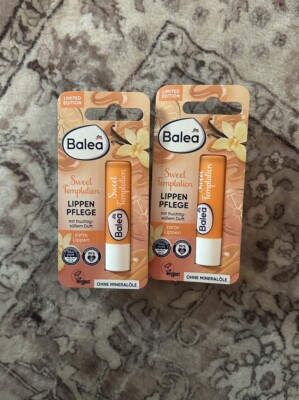 Balea lip balm/ chapstick Sweet Temptation Fruit Scent Set Of 2, Limited Edition