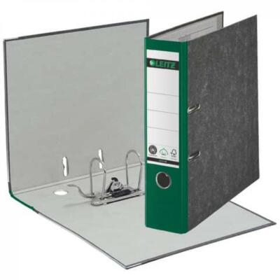 LEITZ_ACCO LEITZ Standardordner 180° wolkenmarmor/grün DIN A4 Rückenbreite 8cm