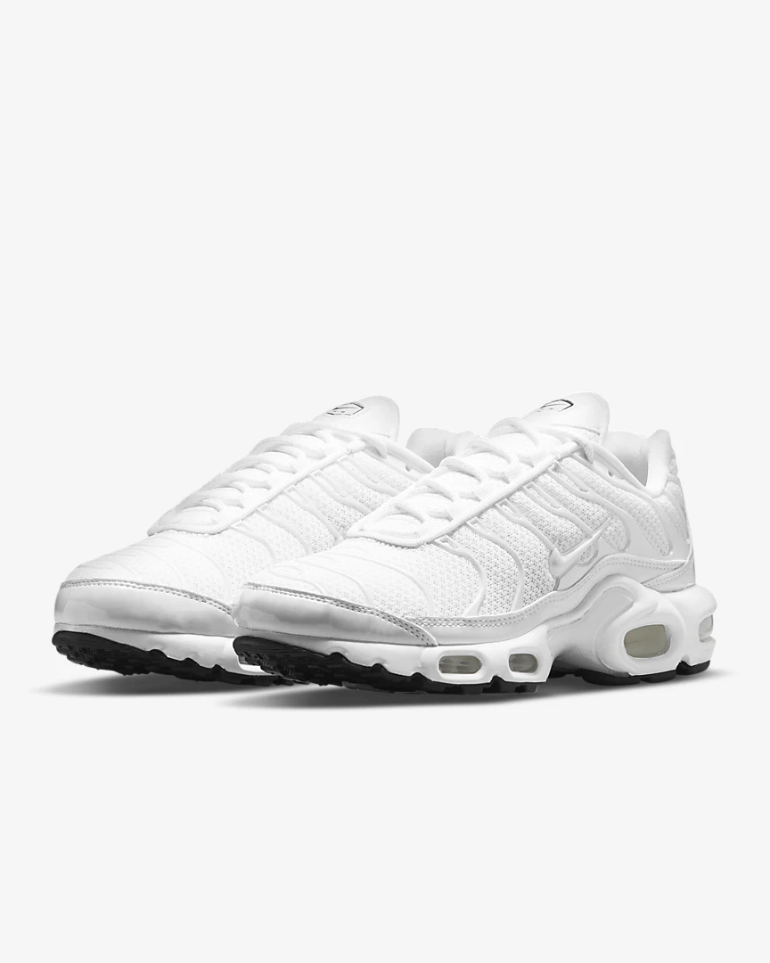 Original Womens Nike Max Plus Premium TN Trainers White 848891-100 | eBay