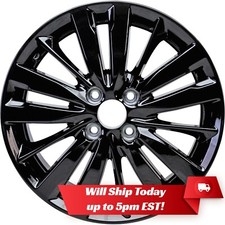 New 16 Replacement Gloss Black Alloy Wheel Rim For 2017-2020 Honda Fit Sport