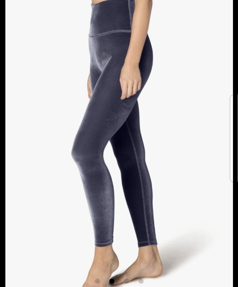 Leggings de terciopelo Spanx Ready To Wow para mujer talla S azul-image