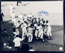 Bob Gibson Signed “64 WS Champs, 27 IP, 31 K’s” 16x20 Cardinals Auto Photo JSA