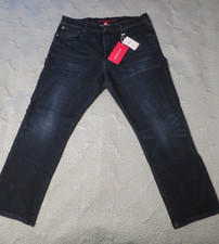 LUCKY Brand Mens 410 Athletic Straight Coolmax Stretch Denim Jeans 36x30 Drk Blu
