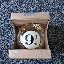 Árbol de Navidad grande Harry Potter plataforma 9 3/4 brillo chuchería.Nuevo en caja.Regalo.