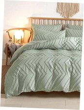 Sage Green Comforter Set 3 Pcs, Tufted King Sage Green Tufted Comforter Set