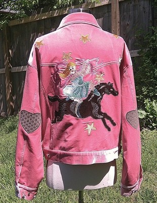 Pink Velvet Unlogical Poem Circus Elephant Jacket NWT Large