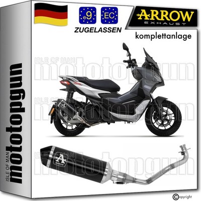 ARROW KOMPLETTANLAGE OP URBAN ALUMINIUM SCHWARZ APRILIA SR 200 GT 2022 22