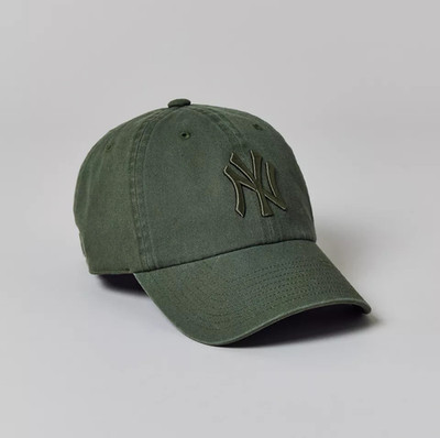 New York Yankees Mitchell & Ness Moss Green Tonal Logo Adjustable Dad Hat