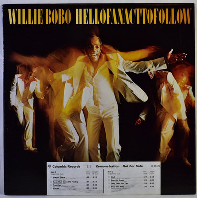 Willie Bobo - Hell Of An Act To Follow (1978 Terre Haute Promo) Vinyl Record LP