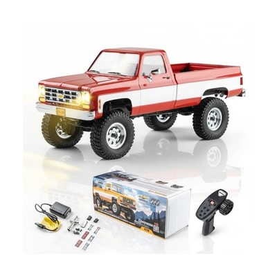 EAZYRC FMS 1/18 FCX18 Chevy K10 RC Crawler RTR with License Red, RC Pickup Tr...