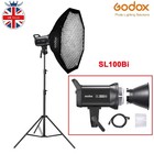 Godox SL100Bi Dwukolorowe światło wideo LED z siatką 95cm Softbox Zestaw stojaka świetlnego