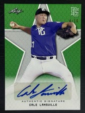 2020 Leaf - CALE LANSVILLE - Auto - Green - Perfect Game National - #/10
