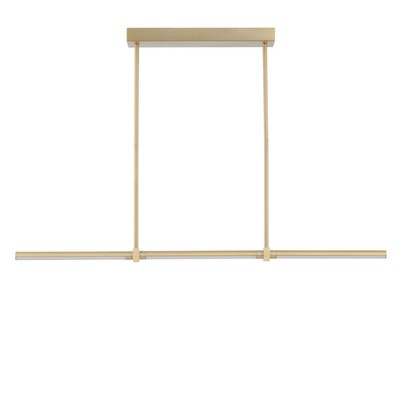 Gold LED Linear Pendant from the Dorian Collection