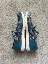 Unisex‎ Ariat Hilo Blue Tropical Floral Canvas Casual Loafer Shoes Mens 9.5D EUC Canvas Loafer Floral Casual Shoes for Men for sale | eBay main image 4