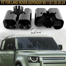 Rear Tail Exhaust Muffler Tip Pipes Fits 2020-24 Land Rover Defender 90 110 130-