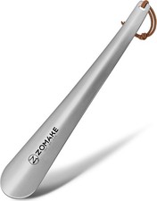 ZOMAKE Metal Shoe Horn, Small Travel Shoehorn for Men Women Kids