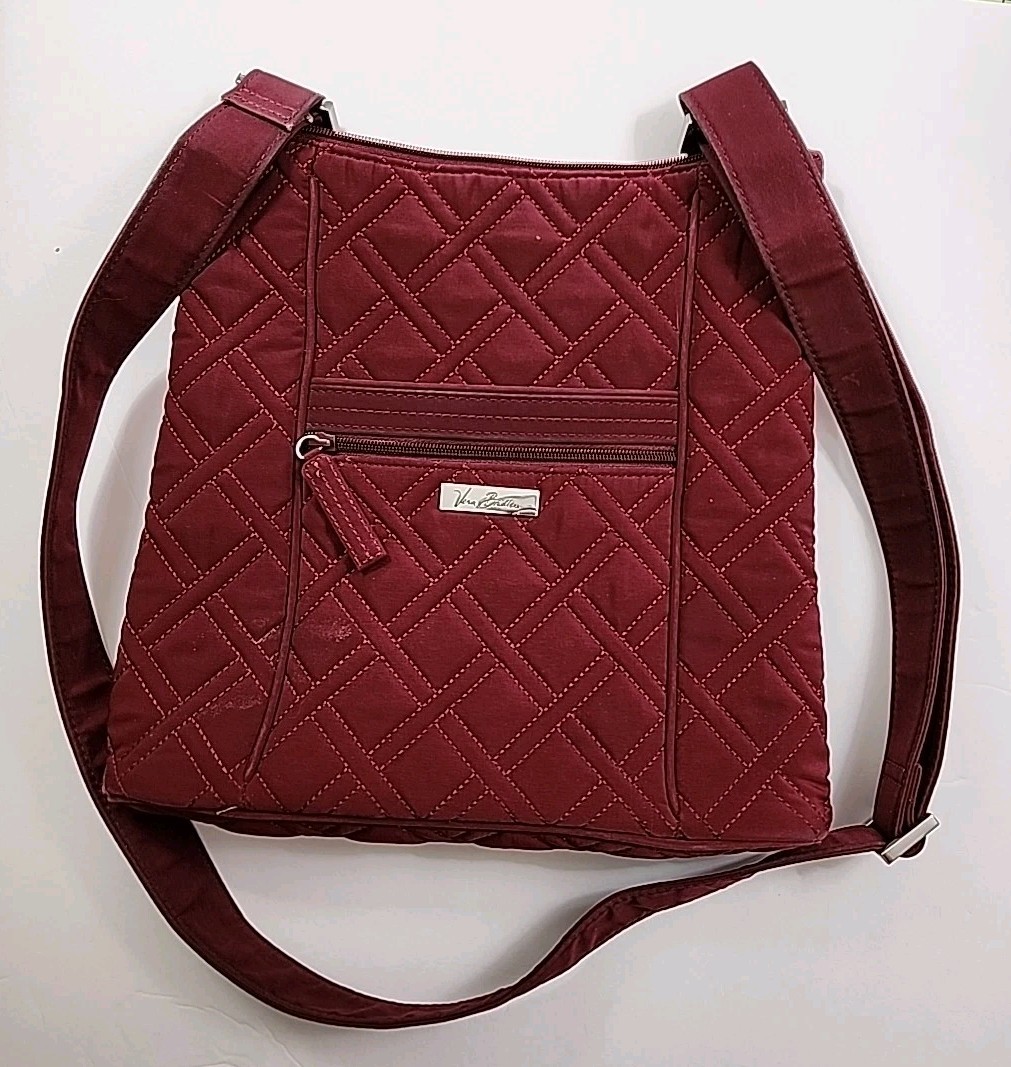 Vera Bradley Hipster Crossbody Bag Wine Colored Microfiber  display picture 2
