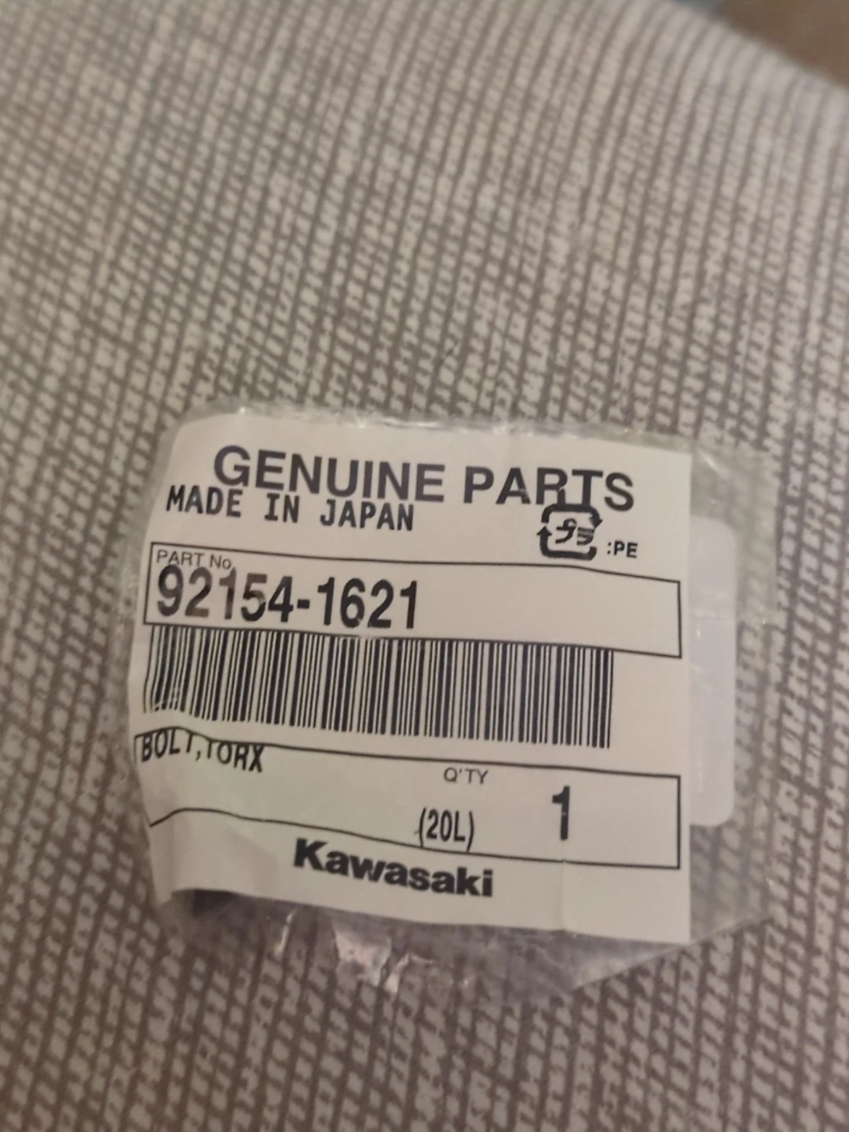 Kawasaki OEM 92154-1621 BoltTorx