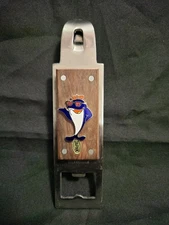 Vintage Charlie Sunkist Tuna Stainless Steel Bottle/Can Opener/Wood Handle