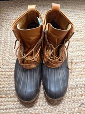 VTG L.L. Bean Men s Size 10 M Bean Duck Boots Maine Leather Made In USA